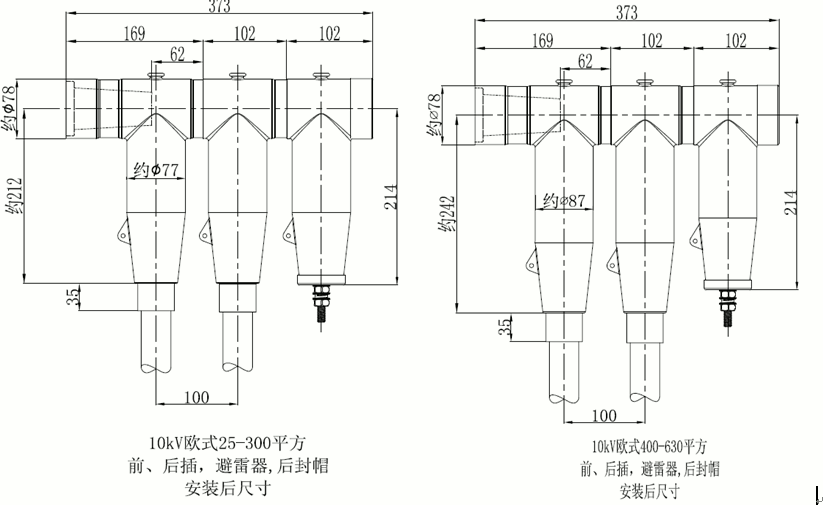 Z6尊龙凯时核材15kV欧式630-1250A非屏障型可疏散毗连器结构尺寸2.gif